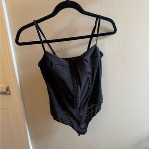 Free People Black Bodysuit